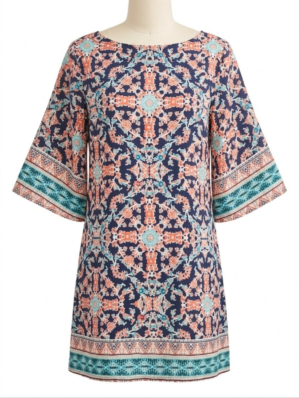 BeBop - Boho - Geometric Print - Shift - Mini Dress - Sz. Small